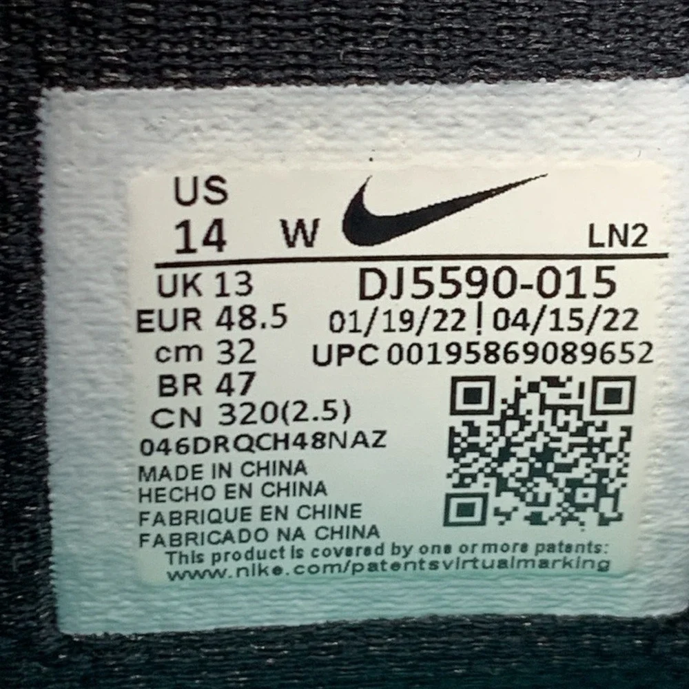 Nike Air Zoom Infinity Tour NEXT% BOA‎ Black Golf Shoes DJ5590-015 Men's Sz 14W